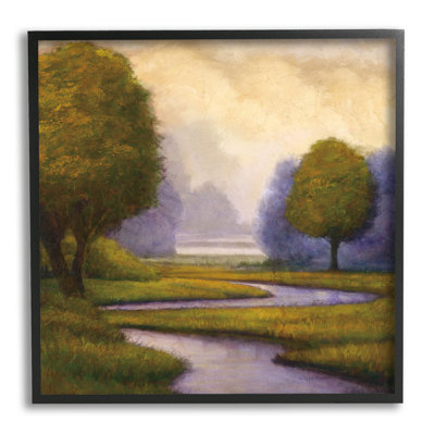 «Winding Stream Landscape River», estampe numérique par Gregory Williams