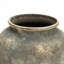  Grand vase urne rustique doré et terre cuite brune-1925448787