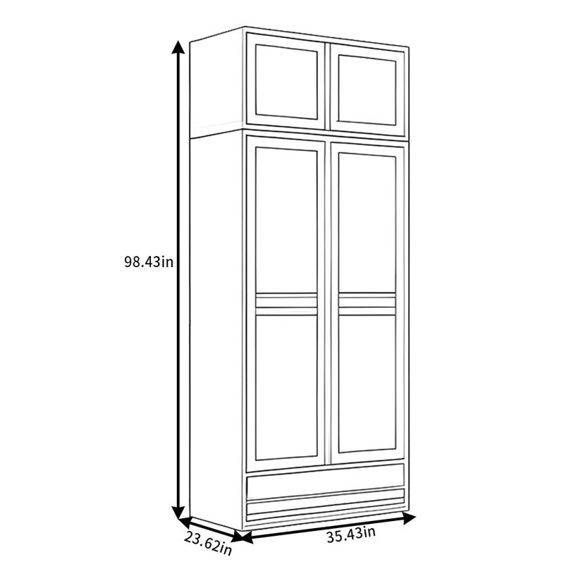 Modern Simple And Practical Wardrobe