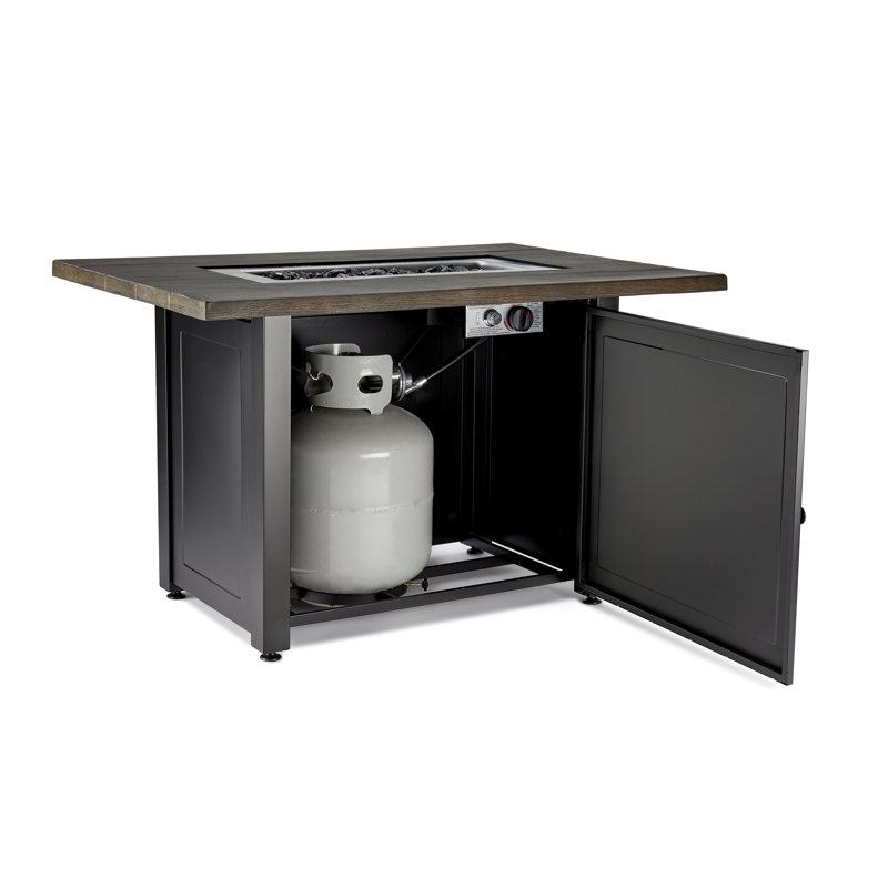 24.8'' H x 28'' W Steel Propane Outdoor Fire Pit