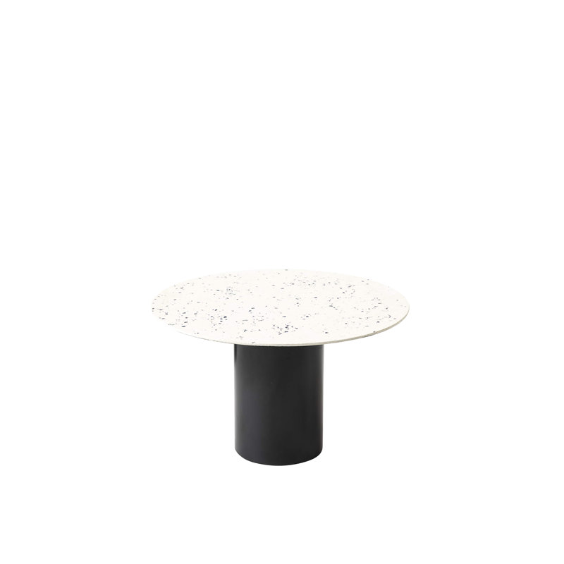 Mush Marble End Table, Blue, 12.25" H x 19.75" W x 19.75" D