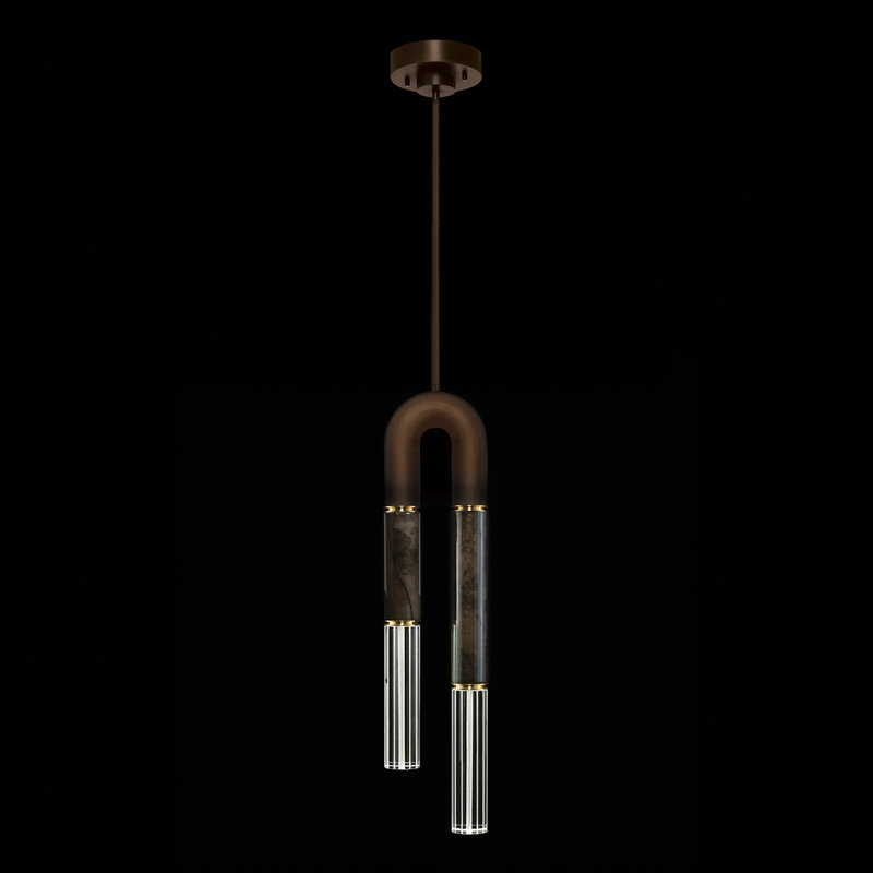 Antonia 2 - Light LED Pendant, Bronze/Brass/Charcoal
