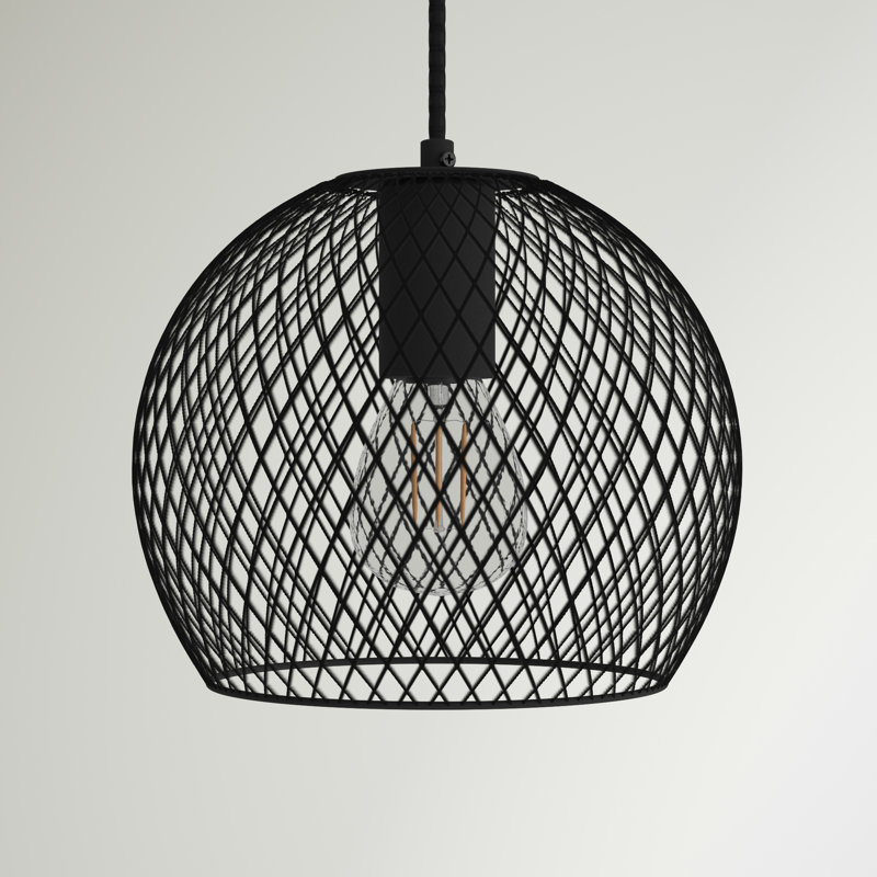 Paxton 1-Light Dimmable Globe Pendant, 6.5" H x 7.5" W x 7.5" D