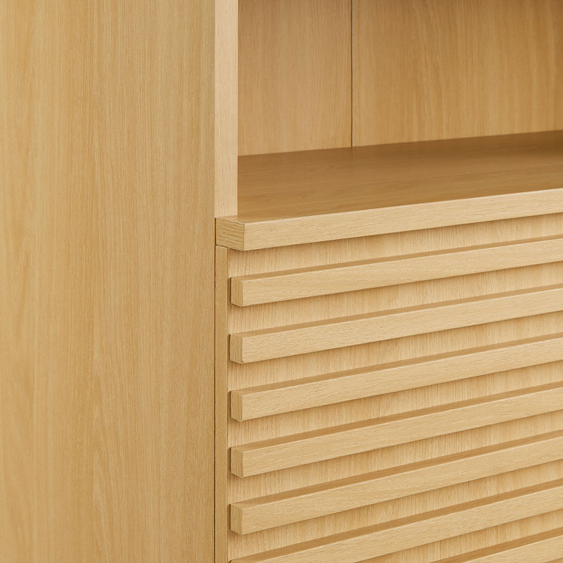 Armoire de rangement autoportante Render, Chêne