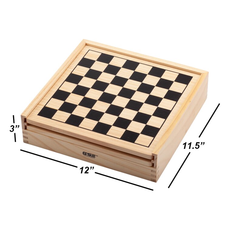 7-in-1 Combo Game by Hey! Play! (Chess, Checkers, Ludo, Dominoes