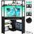 Meridel 29.5'' W Corner Computer Desk with Storage, Power Outlets and LED Lights-821080250