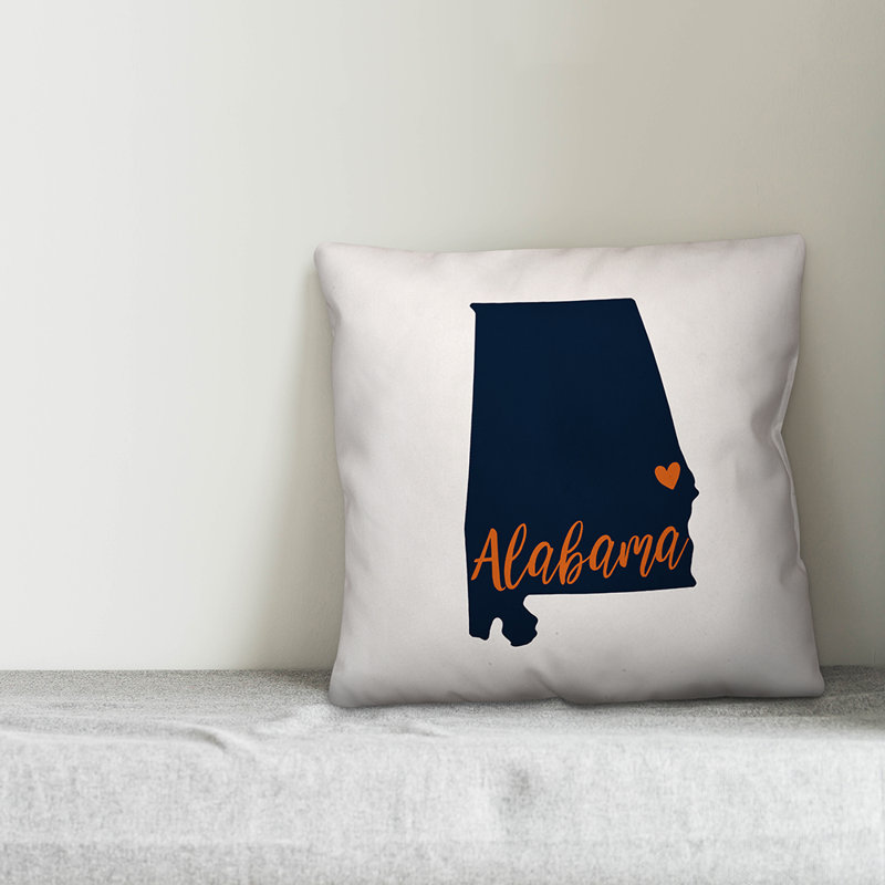 Alabama Pride Throw Pillow, 16" x 16"