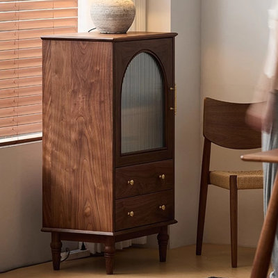 Small Glass Door Accent Cabinet