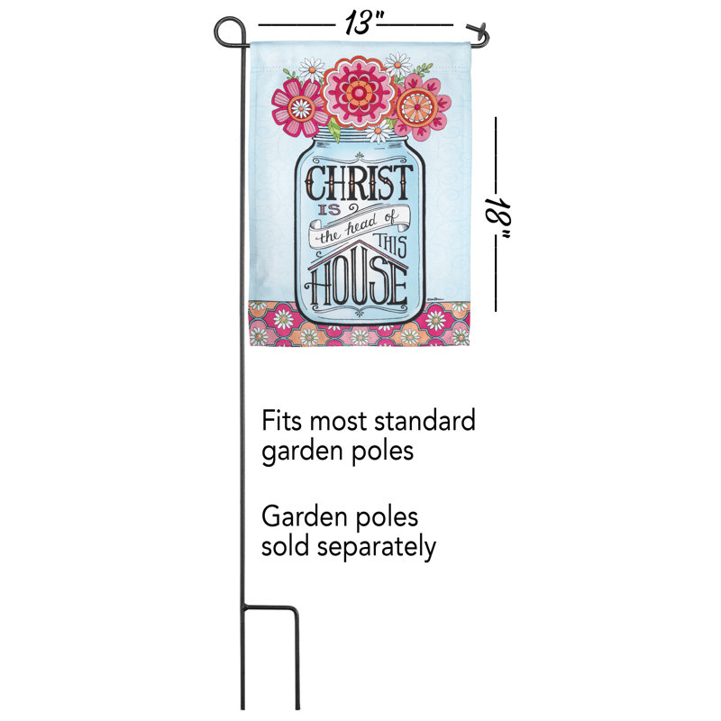 Frede Double Sided Nylon Garden Flag, 18" H x 13" W