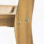 Ensemble de 2 chaises de salle à manger d'extérieur, chaise d'appoint en bois pour patio