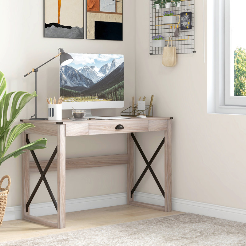 Bureau de jeu rustique 44 po - avec rangement pour un jeu agréable