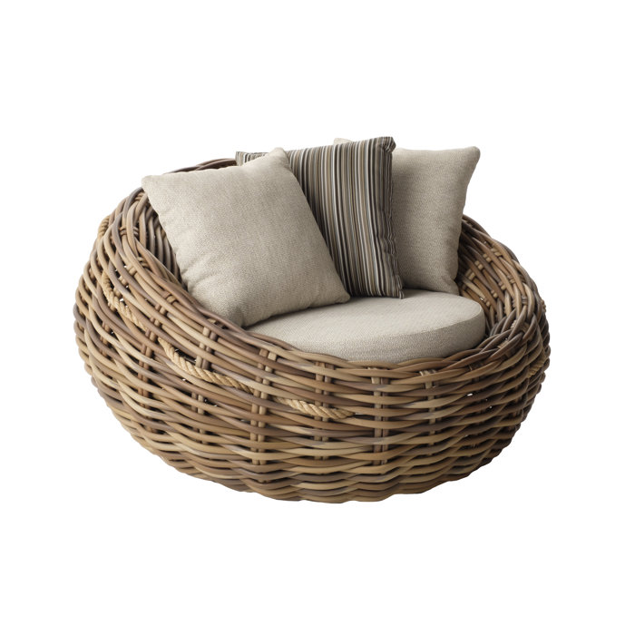 Birch Lane™ Aralia Patio Chair with Cushions | Wayfair