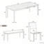 Ensemble de table de cuisine de style campagnard rustique de 59 à 72 pouces avec finition patinée, pieds sculptés rétro et conception extensible pour une salle à manger polyvalente-368288554