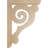 Bulwark 8.5'' H x 1.5'' W x 6'' D Wood Bracket (Set of 4)-90684932