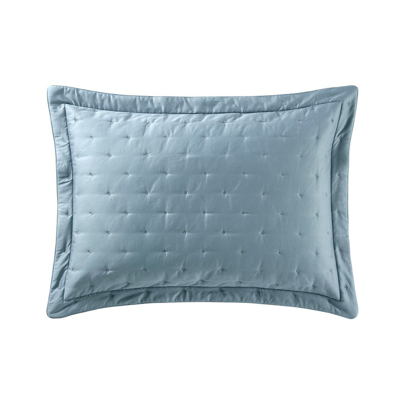 Triomphe Sateen Pillow Sham, Boudoir, Fjord