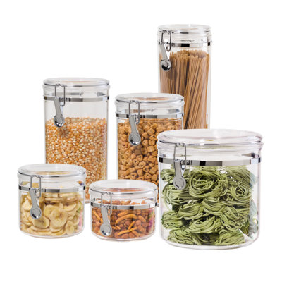 6pc Clear Canister Set - 5340, 5370, 5344