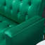 Luxueux canapé-lit en velours avec pieds en métal doré, parfait pour les espaces de vie compacts et un confort maximal.-1114226633