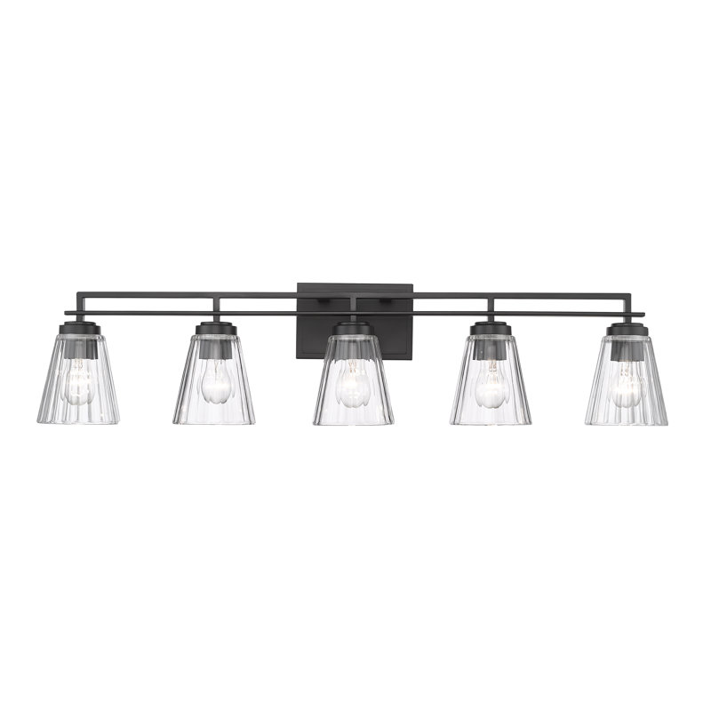 Baillargeon 5 - Light Dimmable Vanity Light, Matte Black