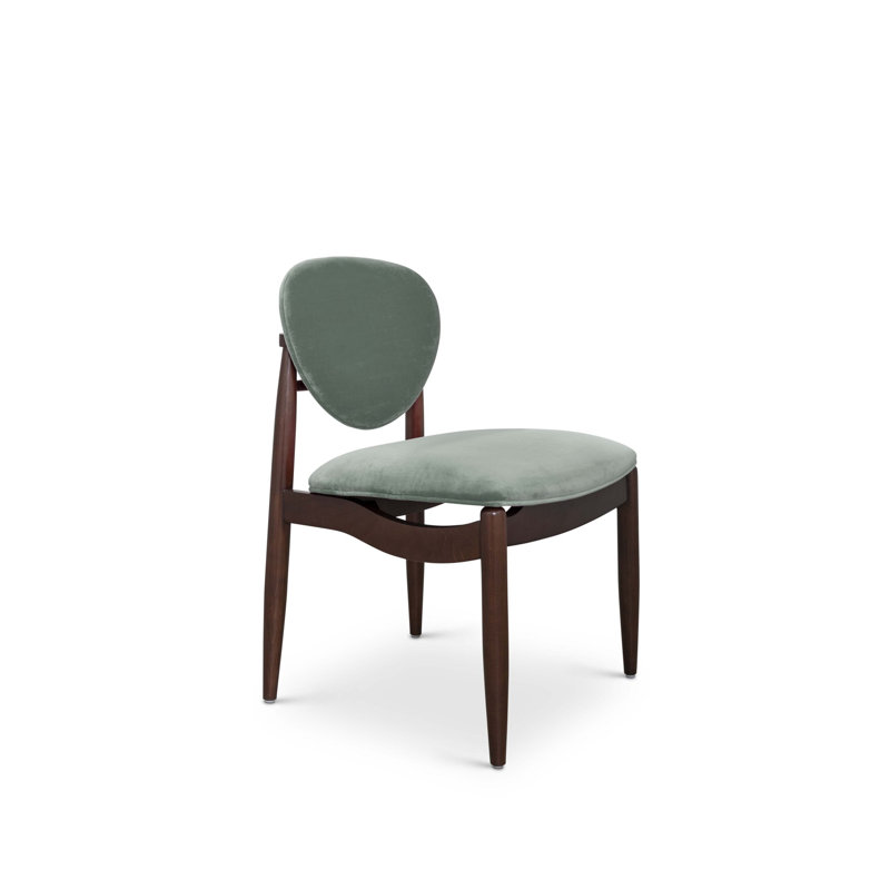 Carlton Side Chair, Silver Sage Velvet