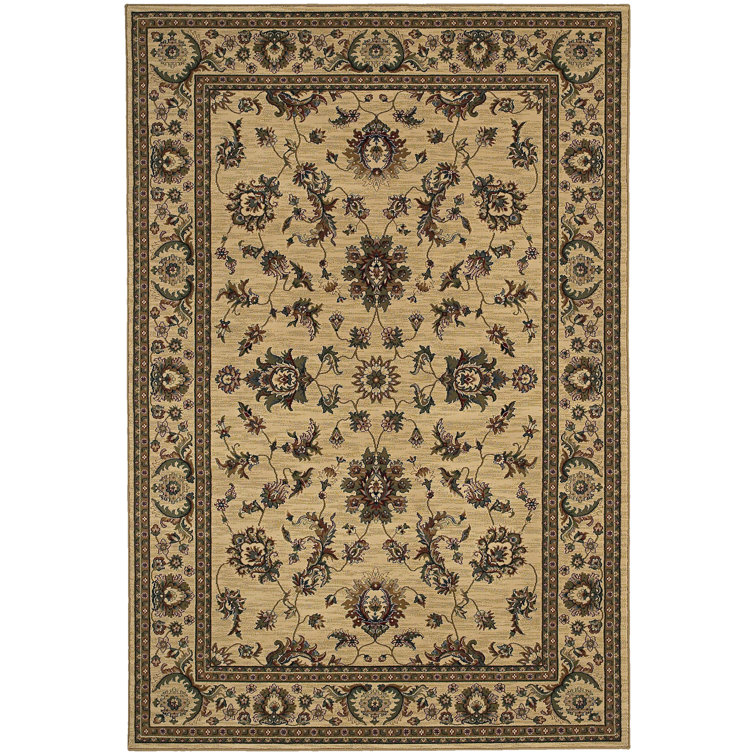 Tapis oriental ivoire / vert Shelburne