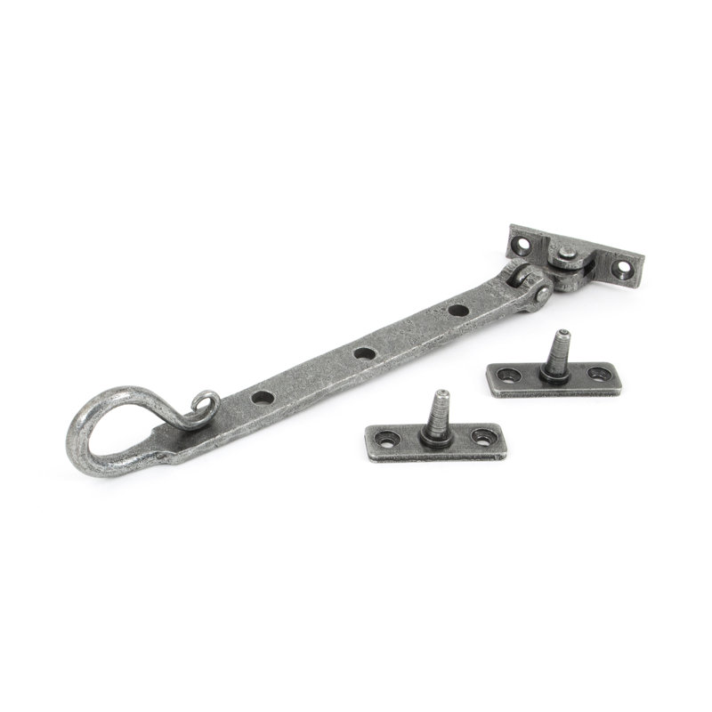 Shepherd''s Crook Stay Door Accessory, Pewter