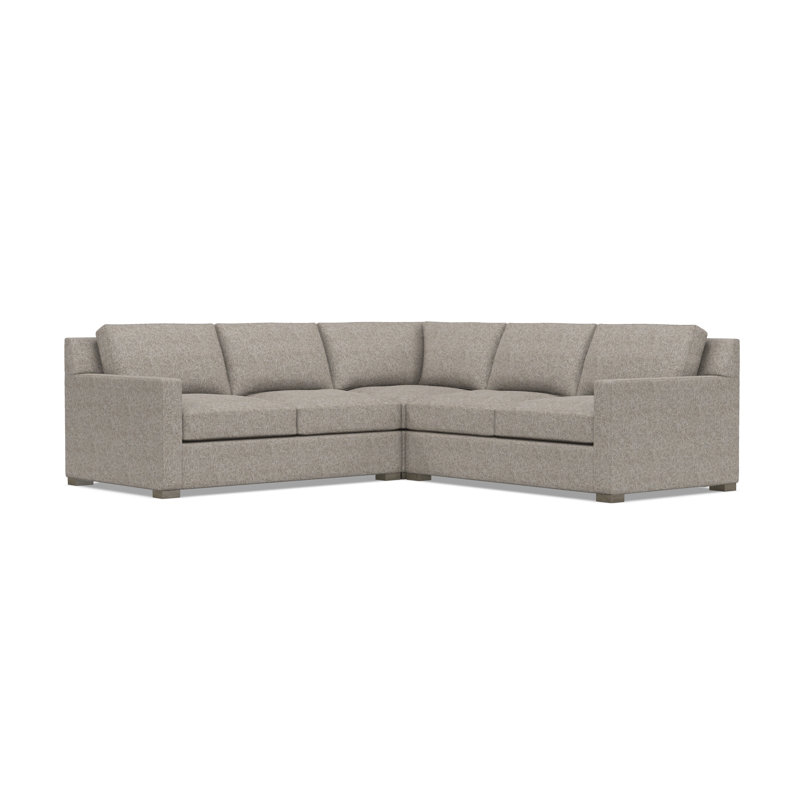 Bernhardt Kelsey 3-Piece Fabric Sectional, Tan Polyester