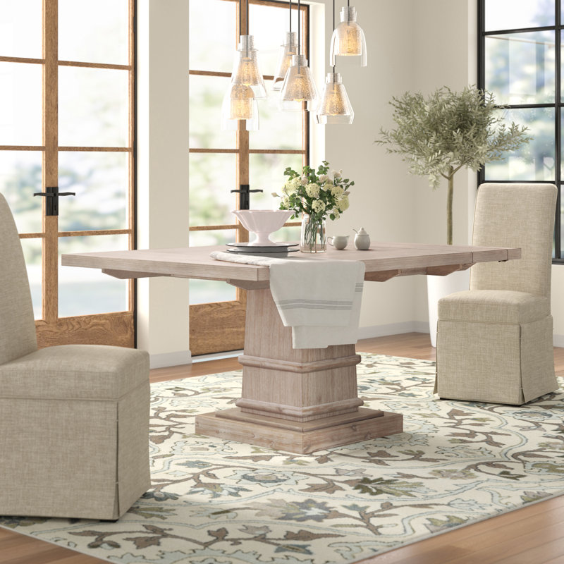 Thirsk Extendable Dining Table, Natural Gray