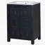 Petit meuble-lavabo 24 "avec lavabo en céramique