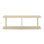 Table d'appoint rectangulaire Latitude Run® Turn-N-Tube No Tools, chêne / beige