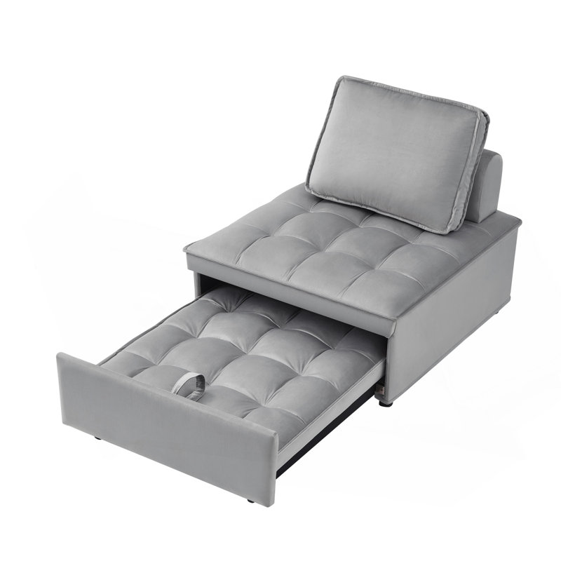 Convertible Sleeping Sofa Bed, Gray