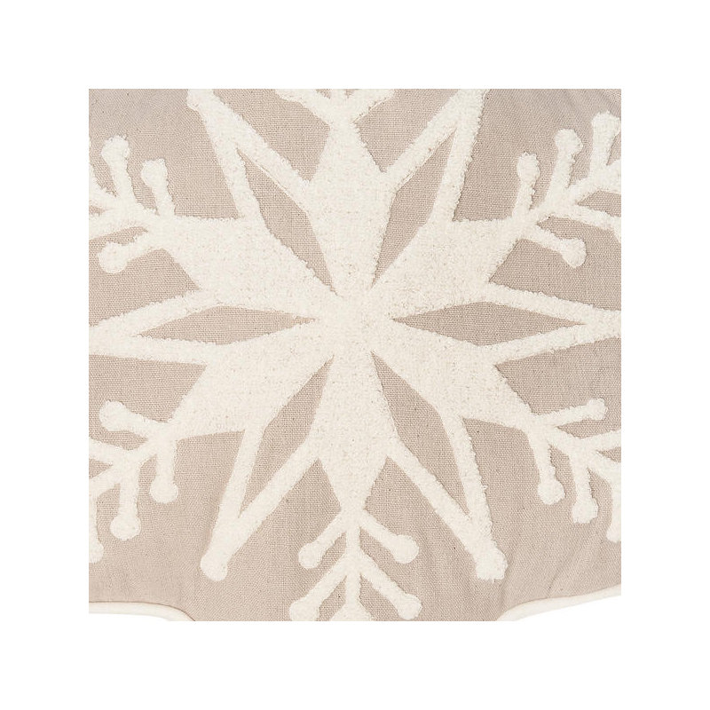  Snowflake Shaped Tufted Throw Pillow