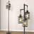 68" Industrial Floor Lamp With 3 Dimmable Bulbs, Black Farmhouse Standing Tree Lamp For Living Room, Bedroom, Office