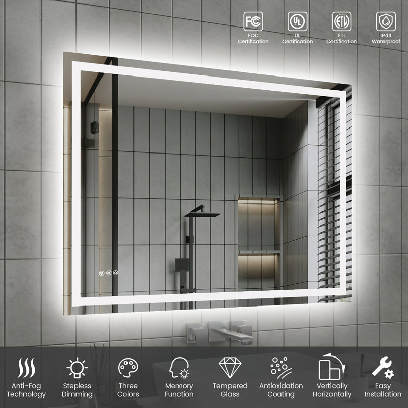 48"*36"LED Bathroom Mirror, 48" x 36"