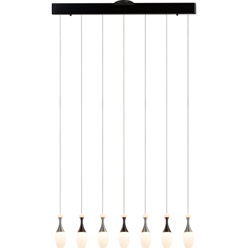 Luminaire suspendu à 7 ampoules DEL Binca, 7