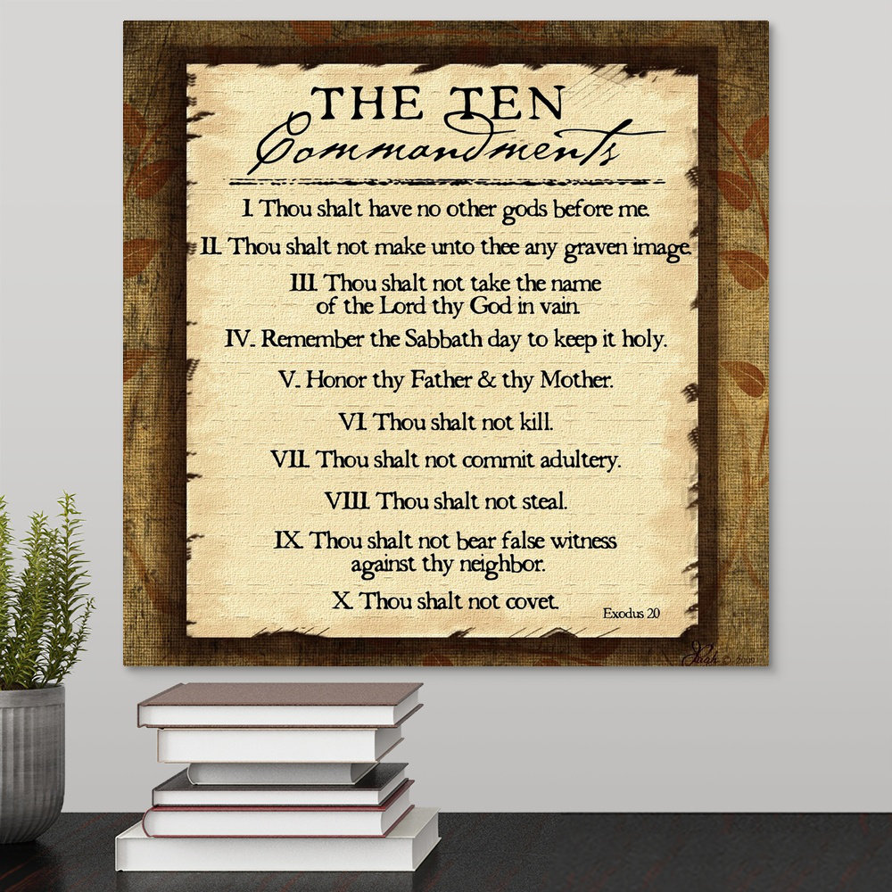 " Ten Commandments " by Jennifer Pugh Great Big Canvas 