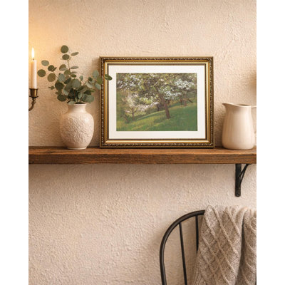 Vintage Spring Orchard Framed Wall Art for Cottage Farmhouse Decor