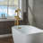 Cove 1 Handle Bathroom Freestanding Tub Filler with Diverter-727024355