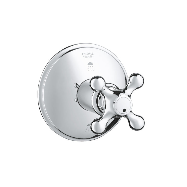 Seabury® Three Port Diverter Faucet Trim with Cross Handle