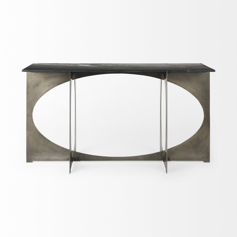 Giles 17'' Genuine Marble Console Table