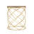 Golden Side Table [MDF TOP+ METAL FRAME]