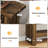 47.24" Shoe Bench, Rustic Brown-2099801053