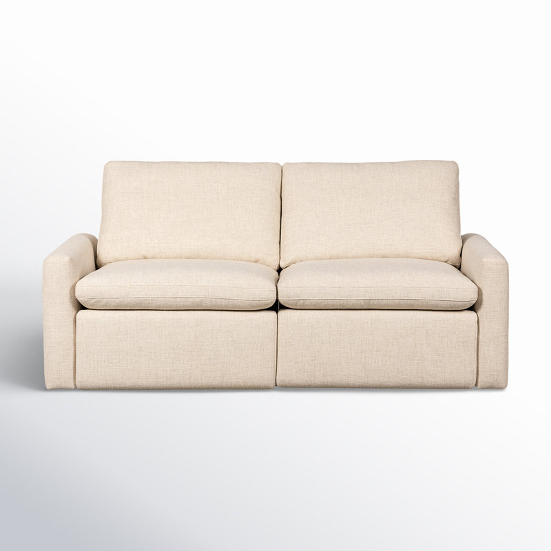 Tillery 78" Upholstered Power Reclining Loveseat, Antigo Natural Performance Weave