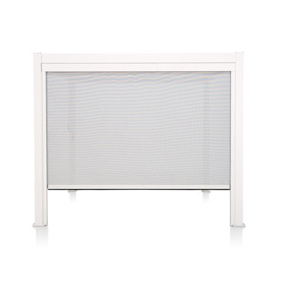 111 Aluminum Pull Down Privacy Screen for Pergola