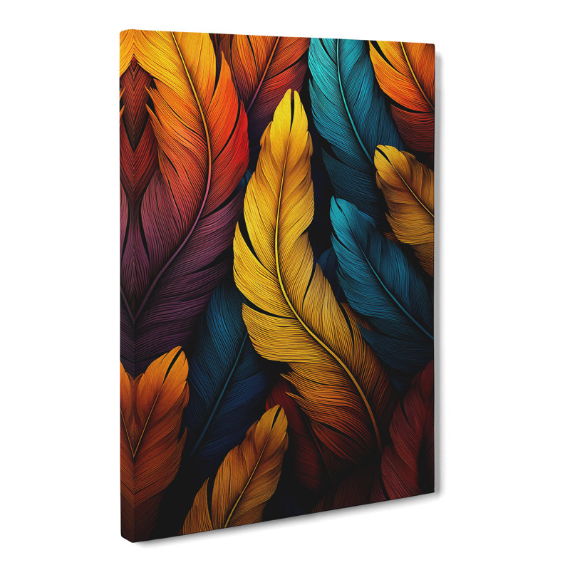 Feather - Wrapped Canvas, 50cm H x 35cm W x 3cm D