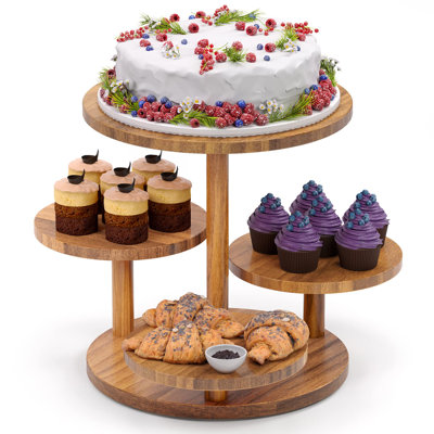 Melihate Wood Tiered Stand