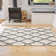 Anouchka Geometric Shag Area Rug