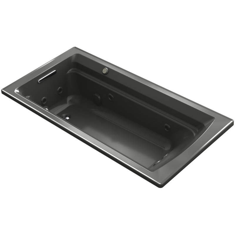 Baignoire tourbillon 72 "x 36" Archer, Gris tonnerre