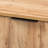 Reid Modern and Contemporary Industrial Wood and Metal 3-Drawer Sideboard Buffet