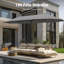 396.2cm X 198.1cm Rectangular Market Parasol-888690443
