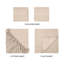 Ensemble de draps en satin de coton égyptien peigné de qualité supérieure à densité de tissage de 400 fils Superior-580194017-580193816